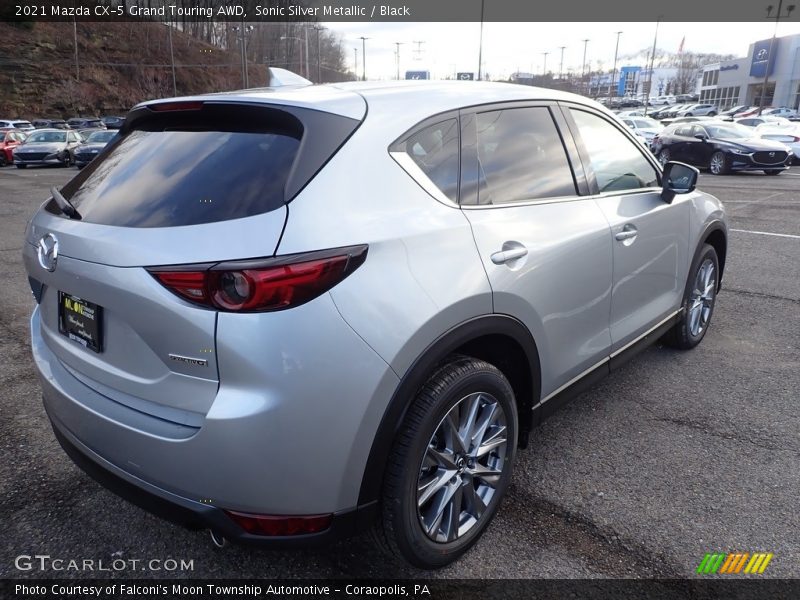 Sonic Silver Metallic / Black 2021 Mazda CX-5 Grand Touring AWD