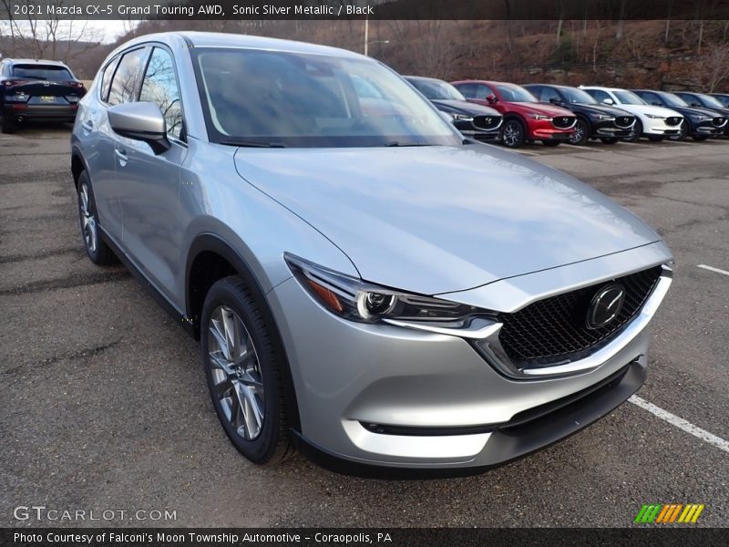 Sonic Silver Metallic / Black 2021 Mazda CX-5 Grand Touring AWD