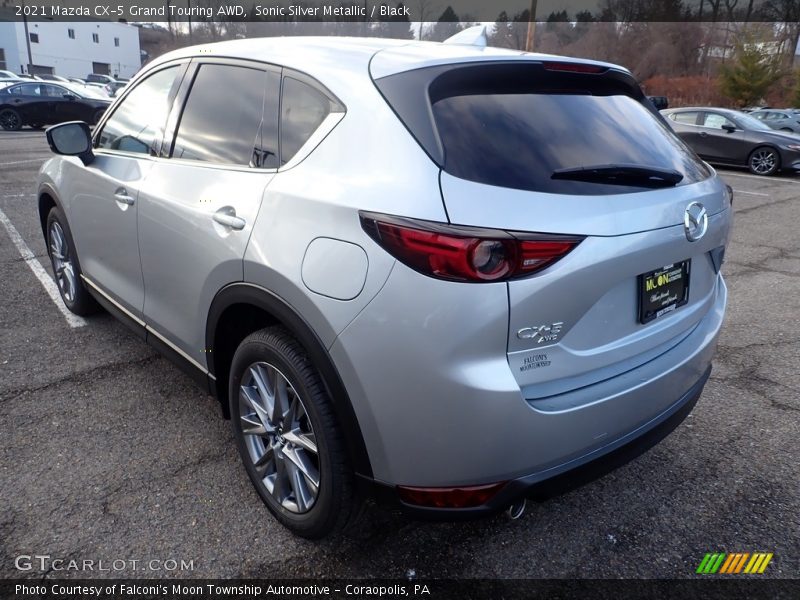Sonic Silver Metallic / Black 2021 Mazda CX-5 Grand Touring AWD