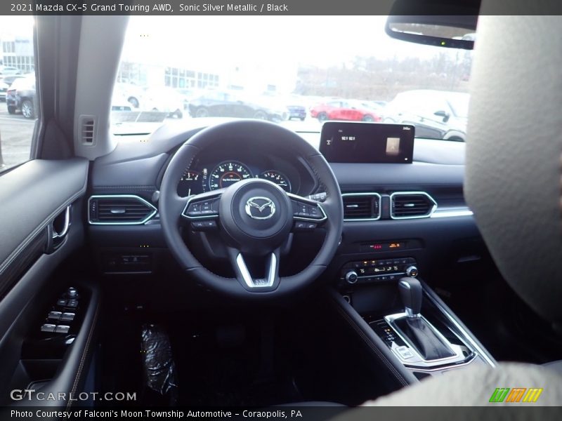 Sonic Silver Metallic / Black 2021 Mazda CX-5 Grand Touring AWD