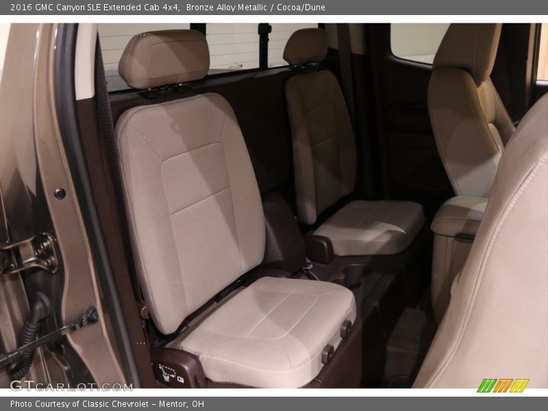 Rear Seat of 2016 Canyon SLE Extended Cab 4x4