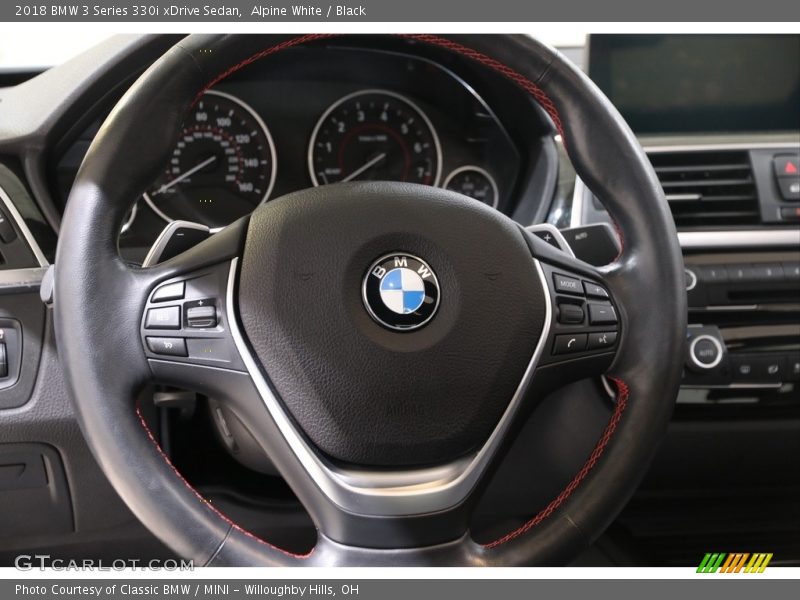 Alpine White / Black 2018 BMW 3 Series 330i xDrive Sedan