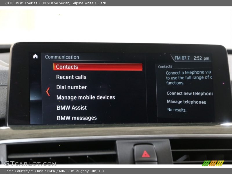 Alpine White / Black 2018 BMW 3 Series 330i xDrive Sedan