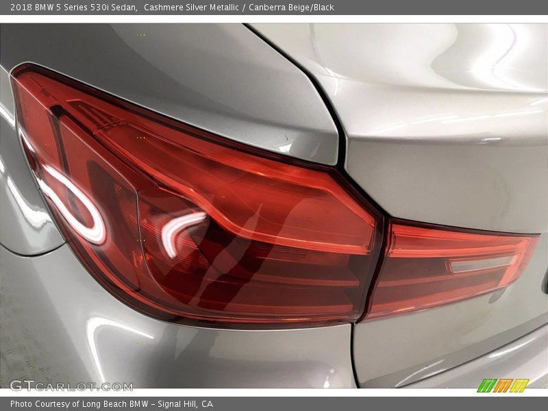 Cashmere Silver Metallic / Canberra Beige/Black 2018 BMW 5 Series 530i Sedan