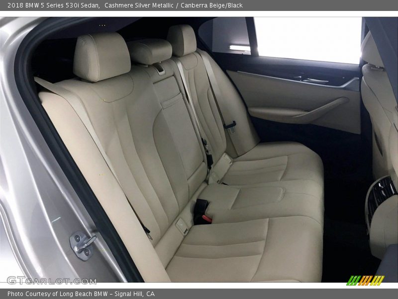 Cashmere Silver Metallic / Canberra Beige/Black 2018 BMW 5 Series 530i Sedan