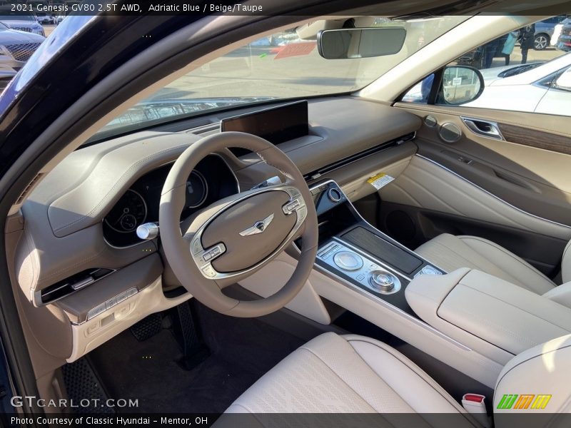  2021 GV80 2.5T AWD Beige/Taupe Interior