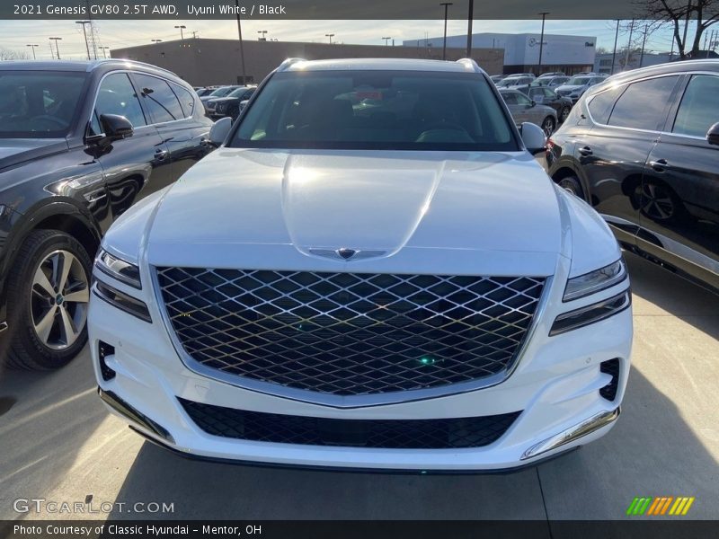 Uyuni White / Black 2021 Genesis GV80 2.5T AWD