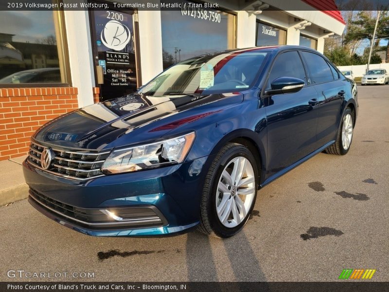 Tourmaline Blue Metallic / Titan Black 2019 Volkswagen Passat Wolfsburg