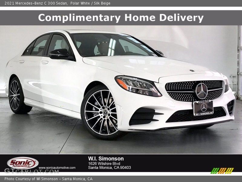 Polar White / Silk Beige 2021 Mercedes-Benz C 300 Sedan