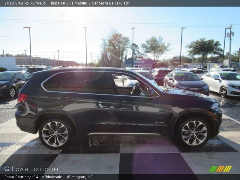 Imperial Blue Metallic / Canberra Beige/Black 2018 BMW X5 xDrive35i