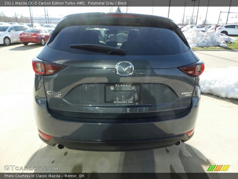 Polymetal Gray / Black 2021 Mazda CX-5 Carbon Edition Turbo AWD