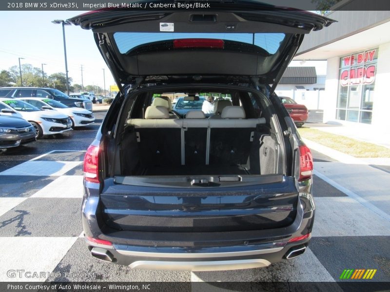 Imperial Blue Metallic / Canberra Beige/Black 2018 BMW X5 xDrive35i