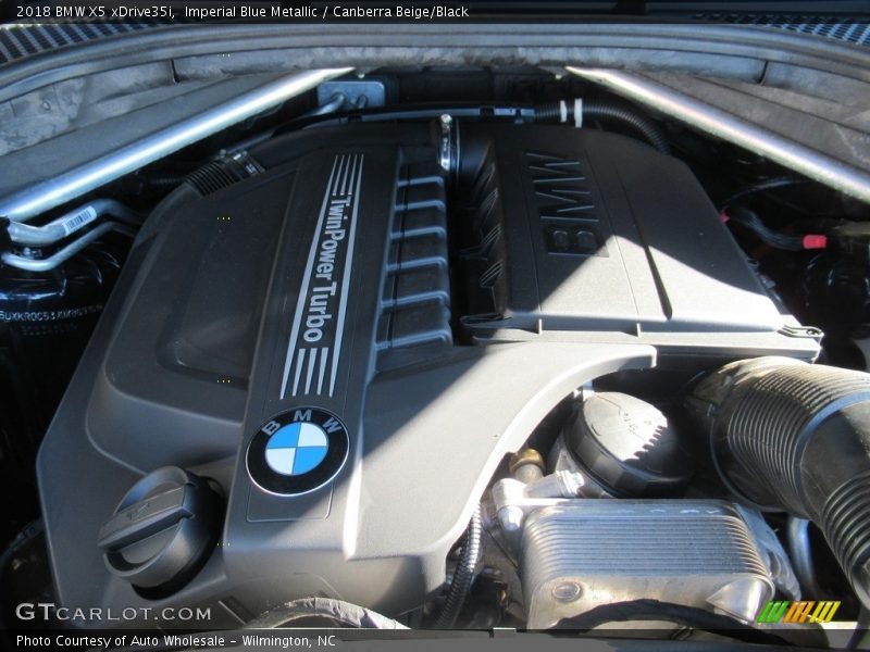 Imperial Blue Metallic / Canberra Beige/Black 2018 BMW X5 xDrive35i