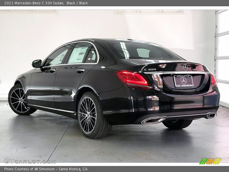 Black / Black 2021 Mercedes-Benz C 300 Sedan