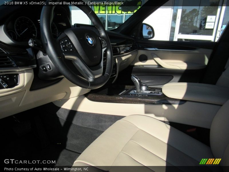 Imperial Blue Metallic / Canberra Beige/Black 2018 BMW X5 xDrive35i