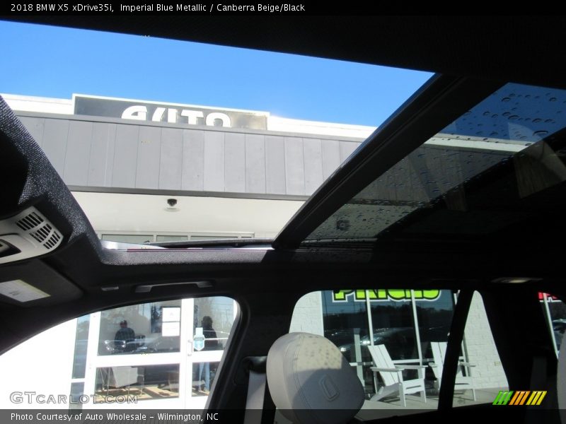 Imperial Blue Metallic / Canberra Beige/Black 2018 BMW X5 xDrive35i