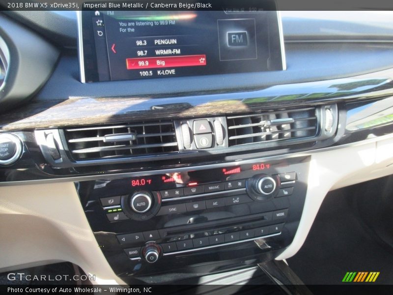 Imperial Blue Metallic / Canberra Beige/Black 2018 BMW X5 xDrive35i