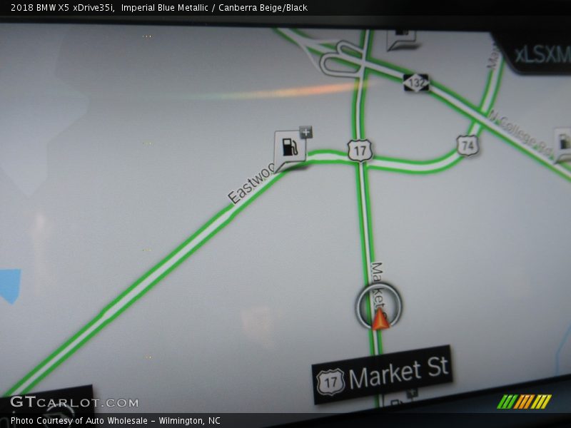 Imperial Blue Metallic / Canberra Beige/Black 2018 BMW X5 xDrive35i