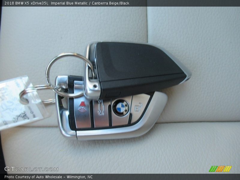 Imperial Blue Metallic / Canberra Beige/Black 2018 BMW X5 xDrive35i