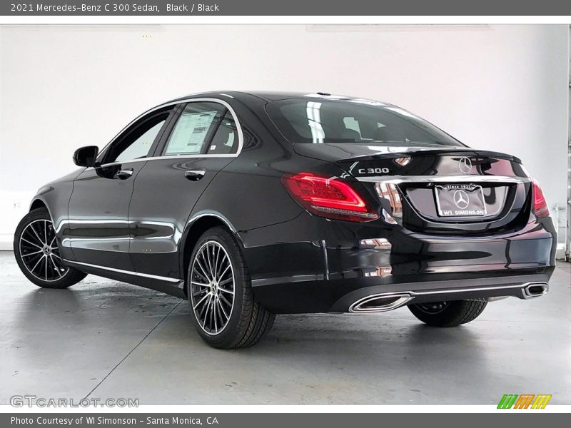 Black / Black 2021 Mercedes-Benz C 300 Sedan