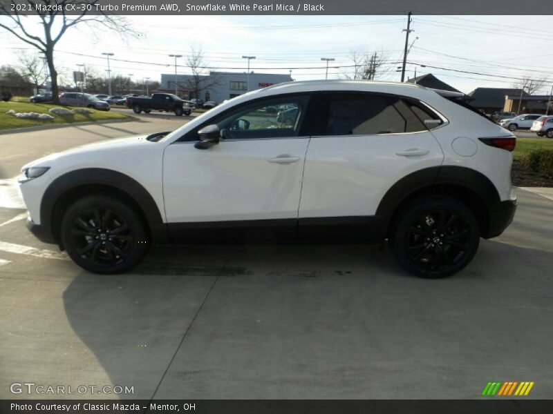 Snowflake White Pearl Mica / Black 2021 Mazda CX-30 Turbo Premium AWD