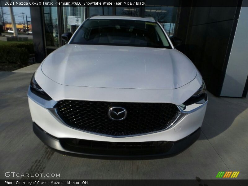 Snowflake White Pearl Mica / Black 2021 Mazda CX-30 Turbo Premium AWD
