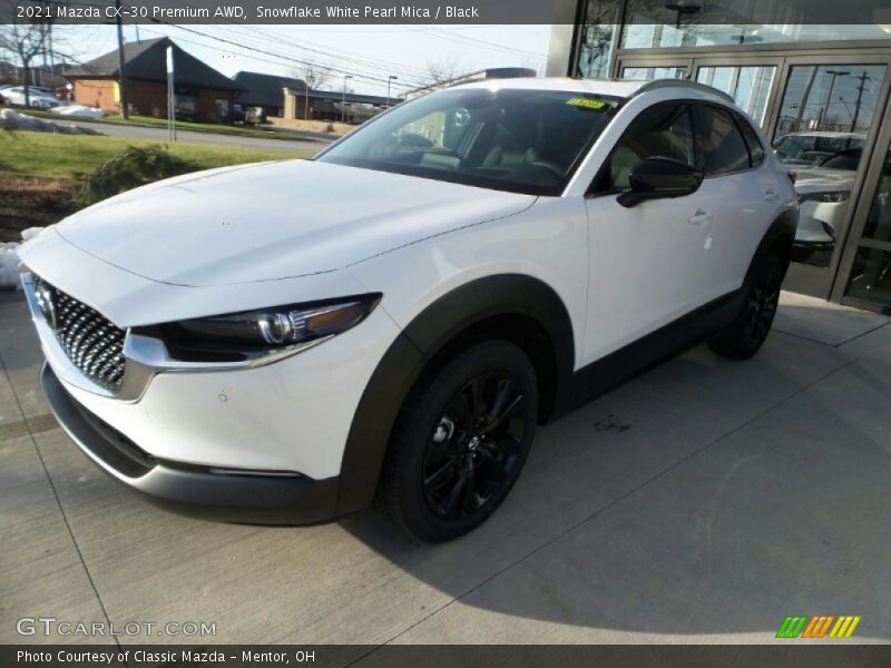 Snowflake White Pearl Mica / Black 2021 Mazda CX-30 Premium AWD