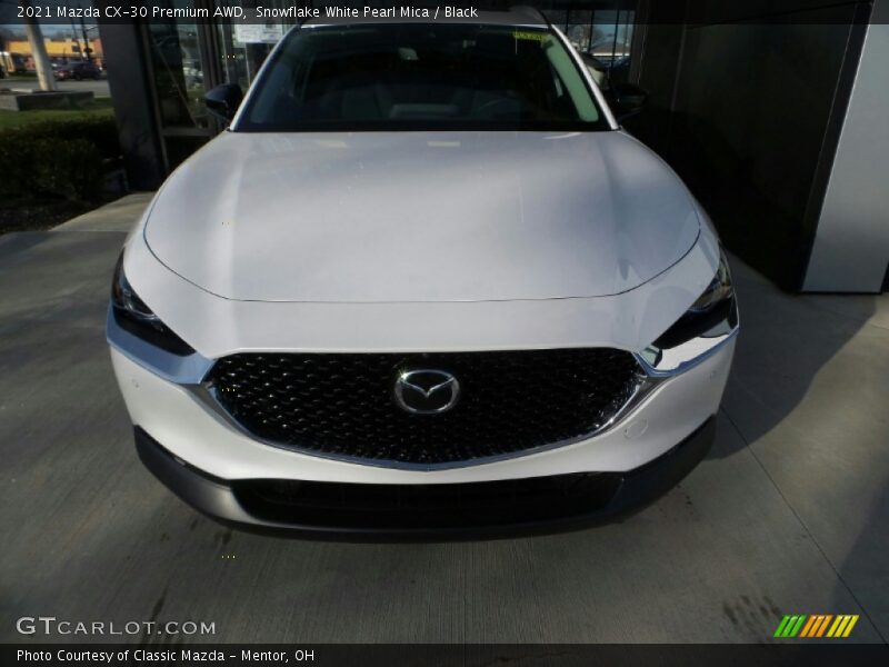 Snowflake White Pearl Mica / Black 2021 Mazda CX-30 Premium AWD