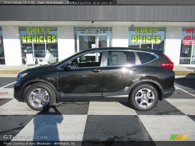 Dark Olive Metallic / Black 2019 Honda CR-V EX