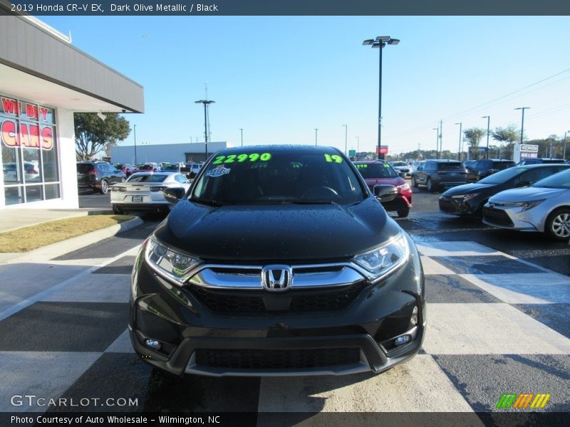 Dark Olive Metallic / Black 2019 Honda CR-V EX