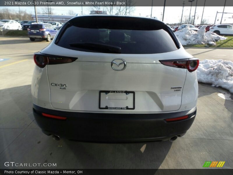 Snowflake White Pearl Mica / Black 2021 Mazda CX-30 Premium AWD