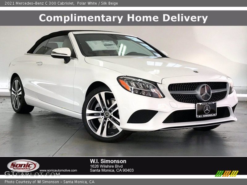 Polar White / Silk Beige 2021 Mercedes-Benz C 300 Cabriolet