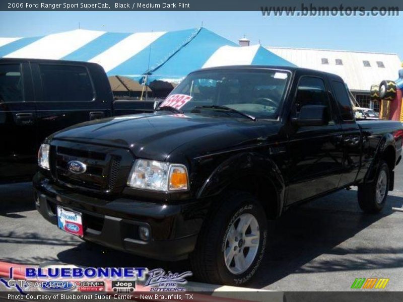Black / Medium Dark Flint 2006 Ford Ranger Sport SuperCab