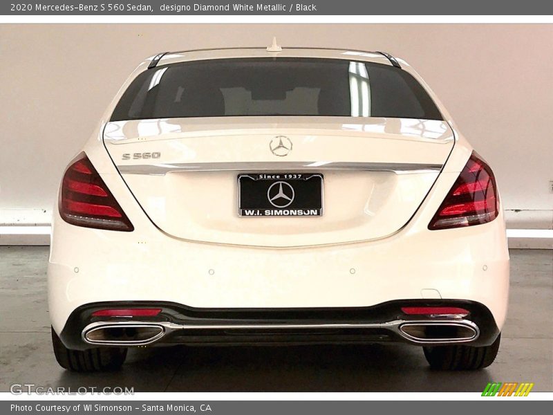 designo Diamond White Metallic / Black 2020 Mercedes-Benz S 560 Sedan