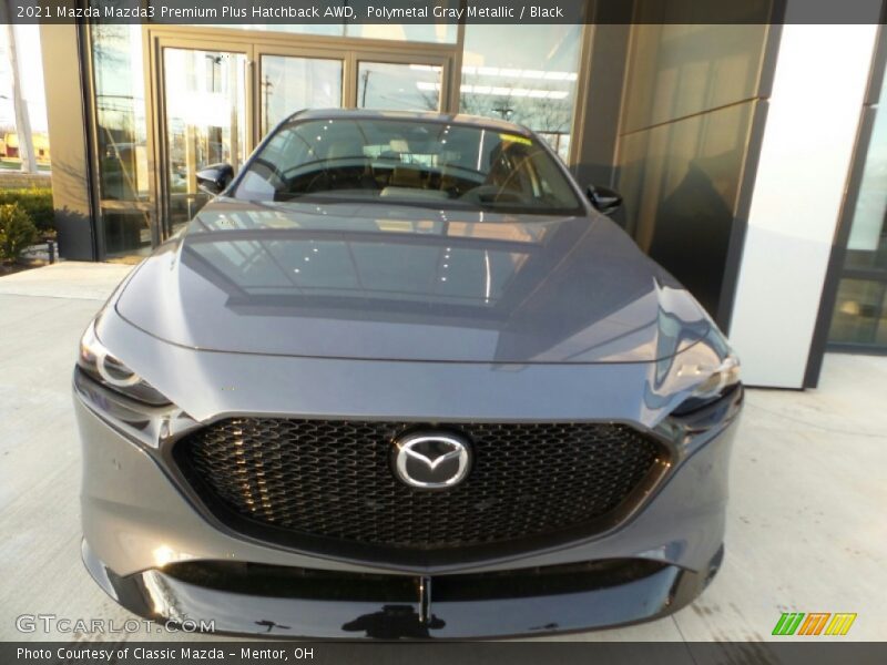 Polymetal Gray Metallic / Black 2021 Mazda Mazda3 Premium Plus Hatchback AWD