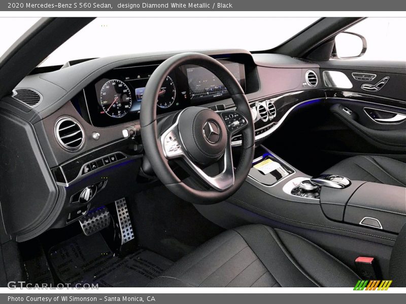 designo Diamond White Metallic / Black 2020 Mercedes-Benz S 560 Sedan