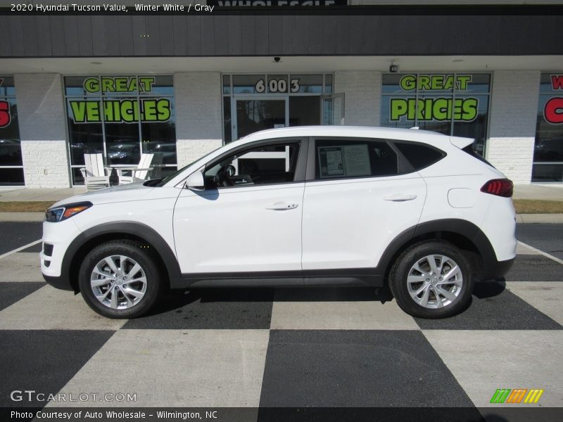 Winter White / Gray 2020 Hyundai Tucson Value
