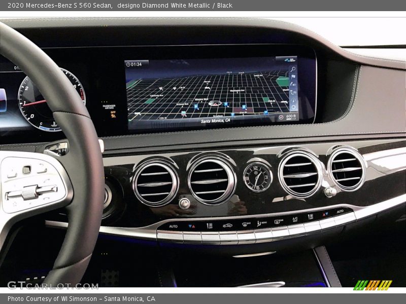 designo Diamond White Metallic / Black 2020 Mercedes-Benz S 560 Sedan