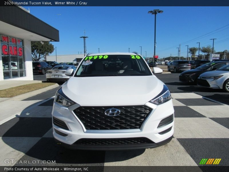 Winter White / Gray 2020 Hyundai Tucson Value