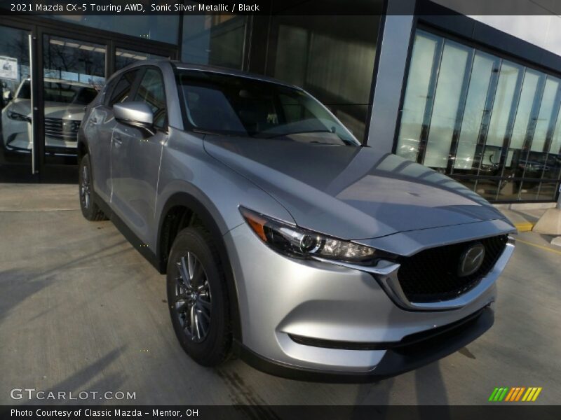 Sonic Silver Metallic / Black 2021 Mazda CX-5 Touring AWD