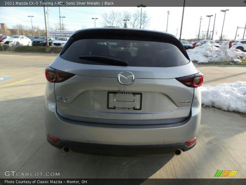 Sonic Silver Metallic / Black 2021 Mazda CX-5 Touring AWD