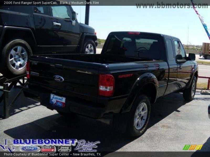 Black / Medium Dark Flint 2006 Ford Ranger Sport SuperCab