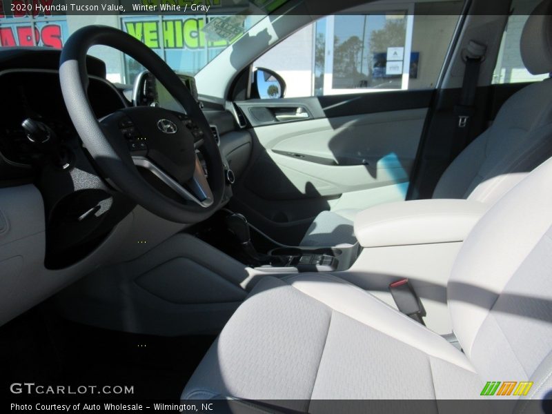 Winter White / Gray 2020 Hyundai Tucson Value