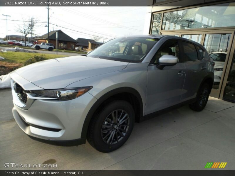 Sonic Silver Metallic / Black 2021 Mazda CX-5 Touring AWD