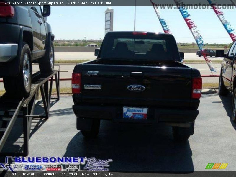 Black / Medium Dark Flint 2006 Ford Ranger Sport SuperCab
