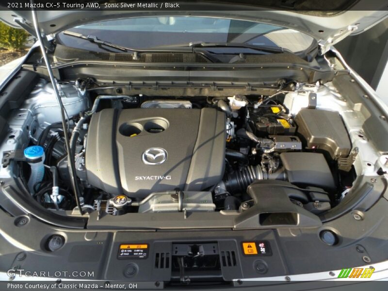 Sonic Silver Metallic / Black 2021 Mazda CX-5 Touring AWD