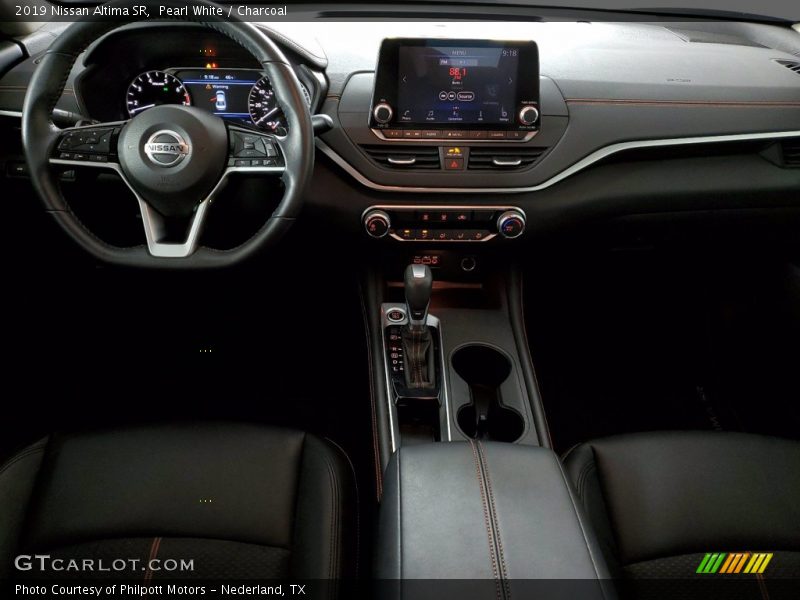 Pearl White / Charcoal 2019 Nissan Altima SR