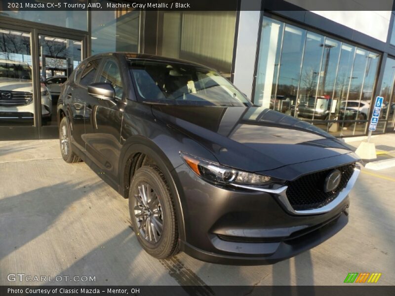 Machine Gray Metallic / Black 2021 Mazda CX-5 Touring AWD
