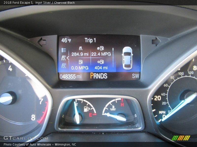 Ingot Silver / Charcoal Black 2018 Ford Escape S