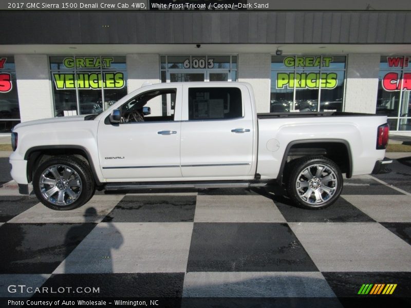 White Frost Tricoat / Cocoa/­Dark Sand 2017 GMC Sierra 1500 Denali Crew Cab 4WD